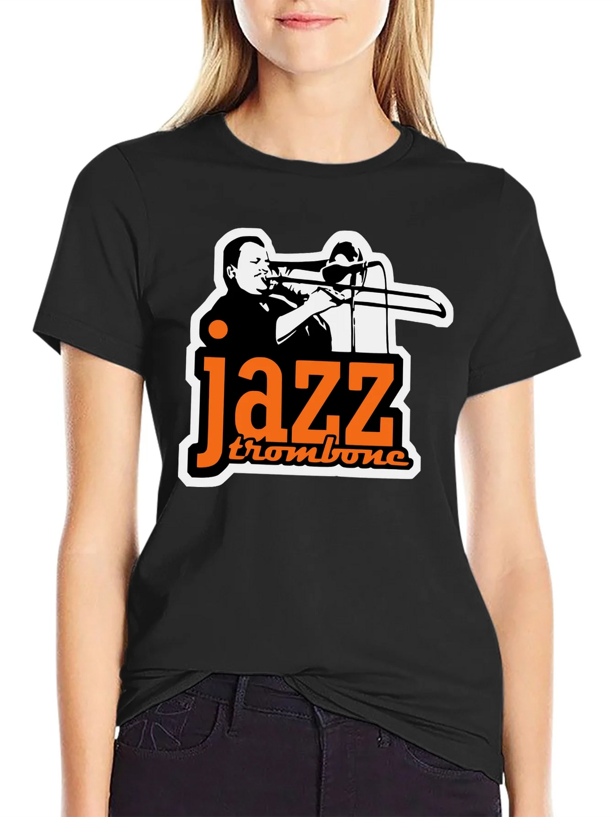Jazz Trombone Graphic Tee - Black product image 2