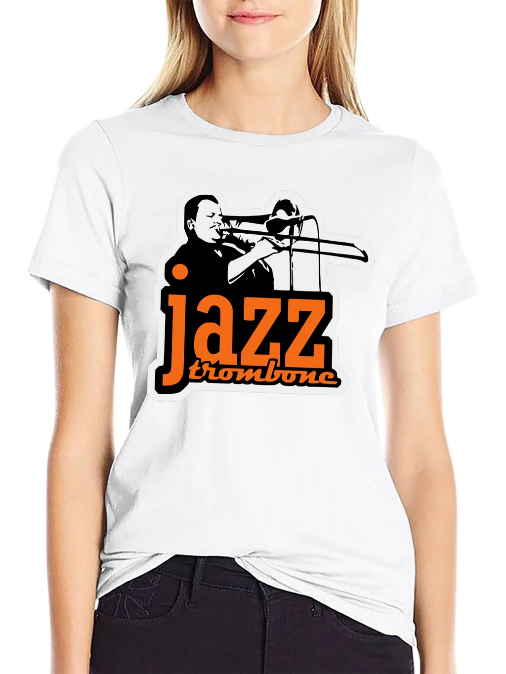 Jazz Trombone Graphic Tee - Black product image 8