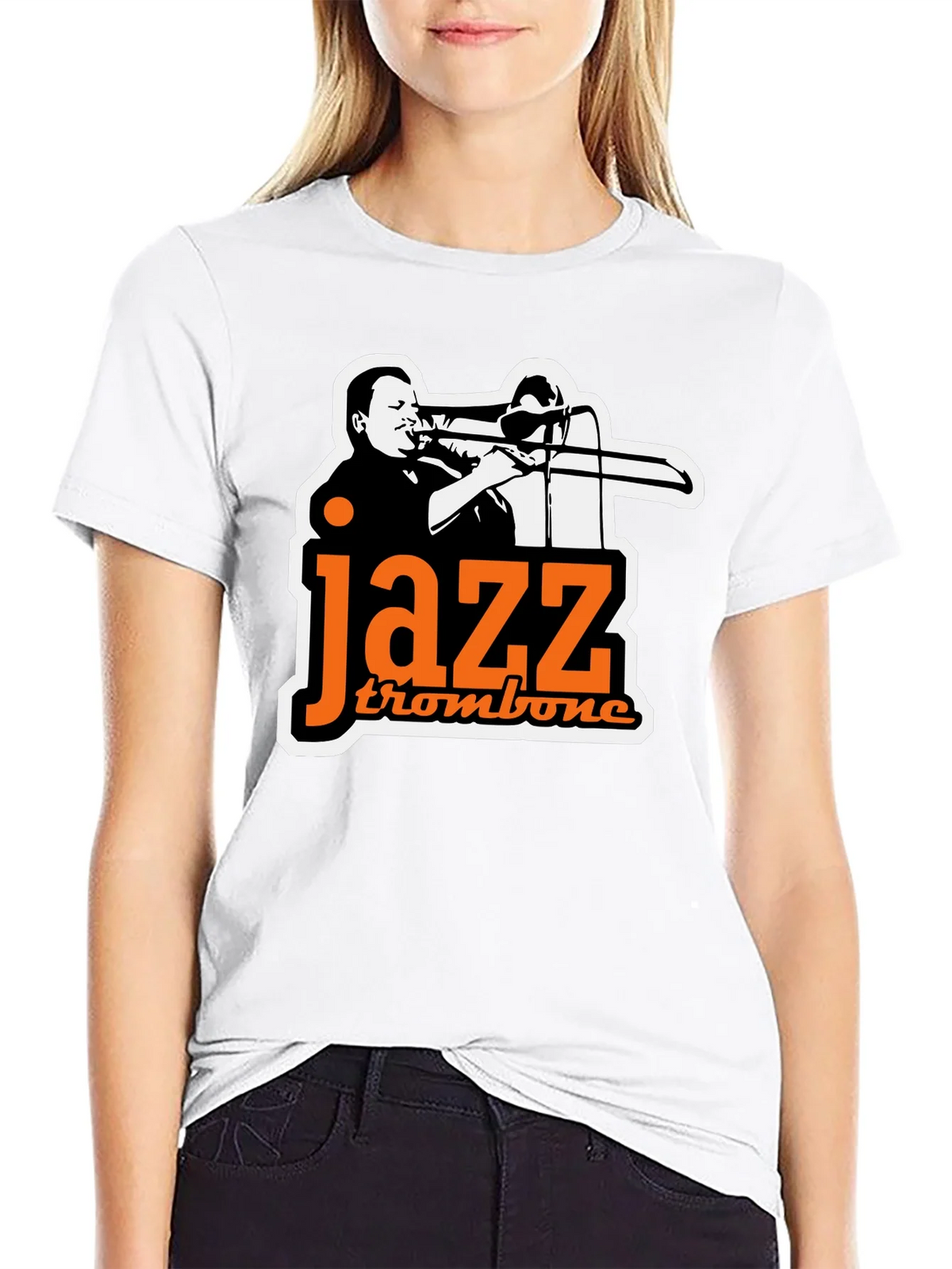Jazz Trombone Graphic Tee - Black product image 8