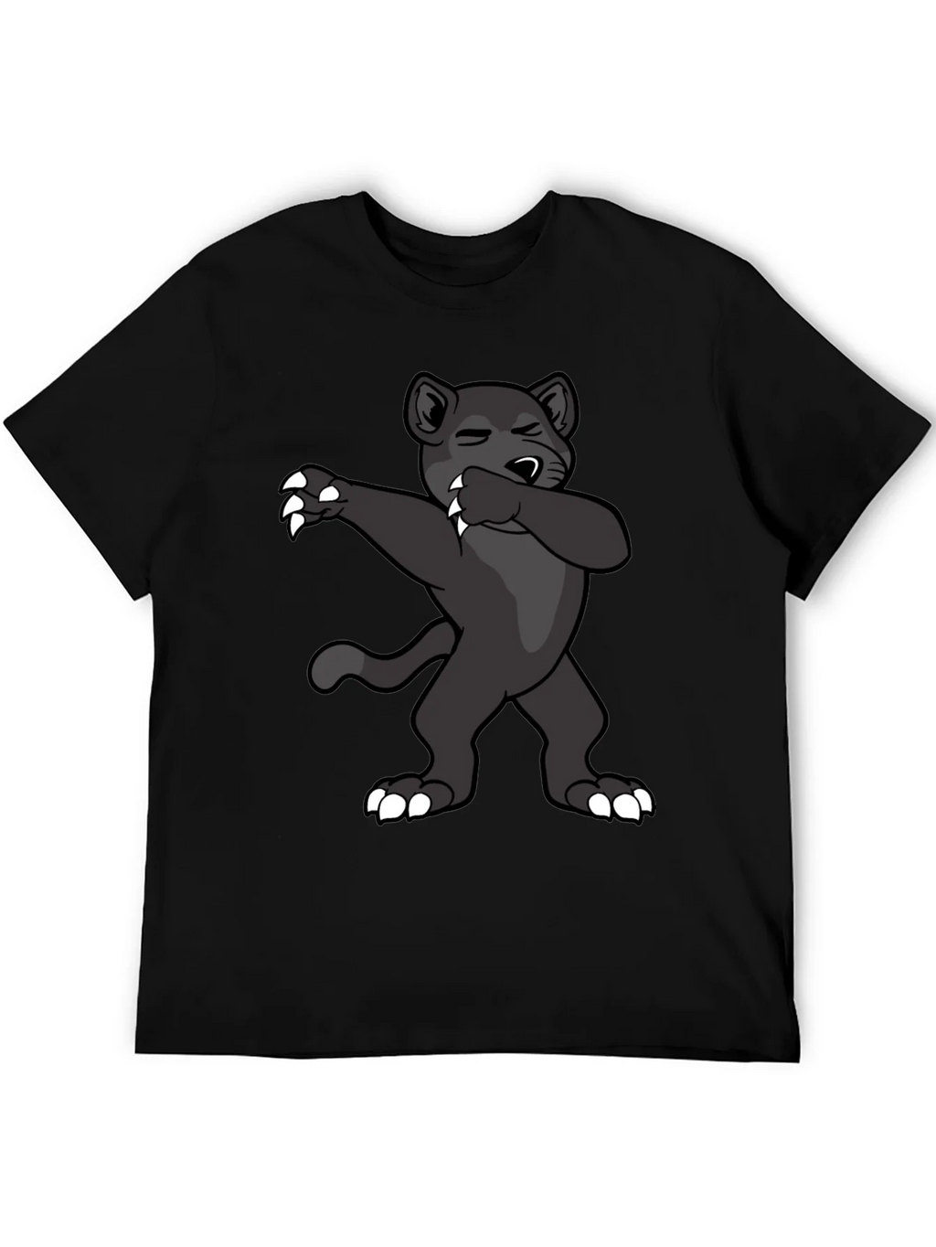 Dabbing Panther Graphic Tee - Mens Black T-Shirt product image 5