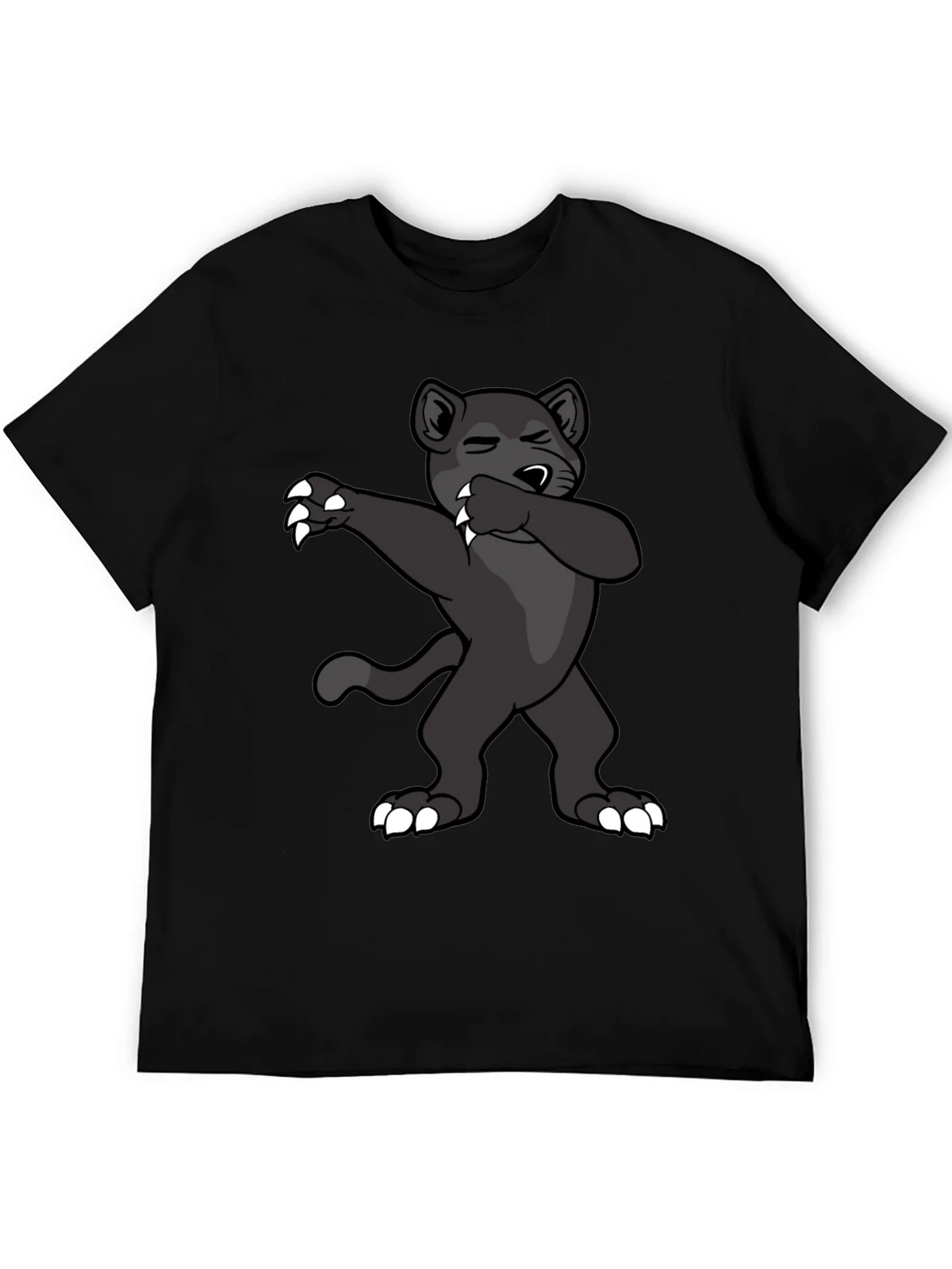 Dabbing Panther Graphic Tee - Mens Black T-Shirt product image 5