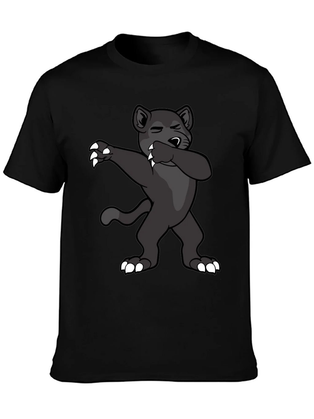 Dabbing Panther Graphic Tee - Mens Black T-Shirt product image 3