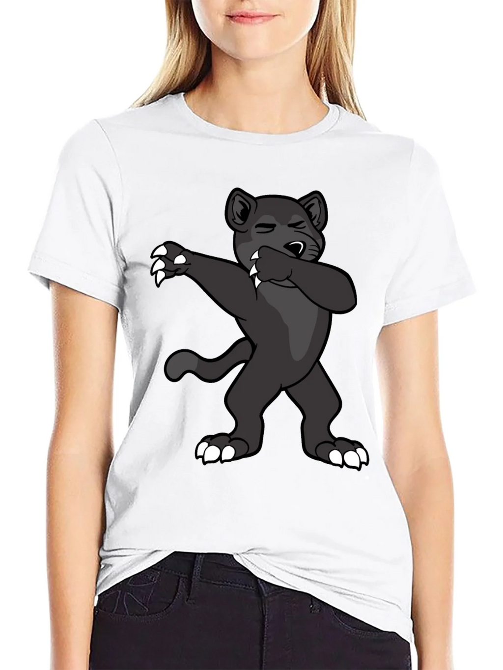 Dabbing Panther Graphic Tee - Mens Black T-Shirt product image 8