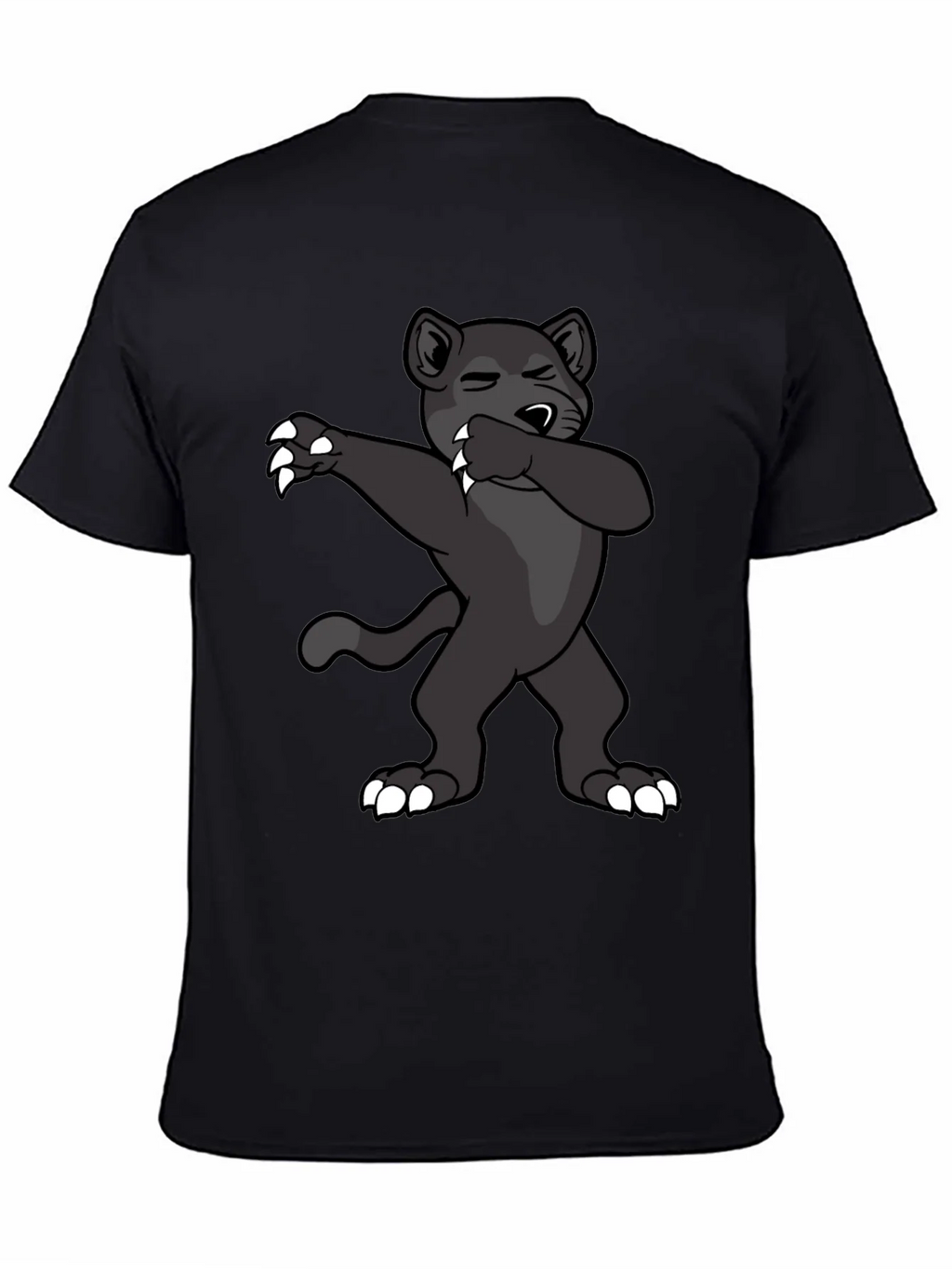 Dabbing Panther Graphic Tee - Mens Black T-Shirt product image 4