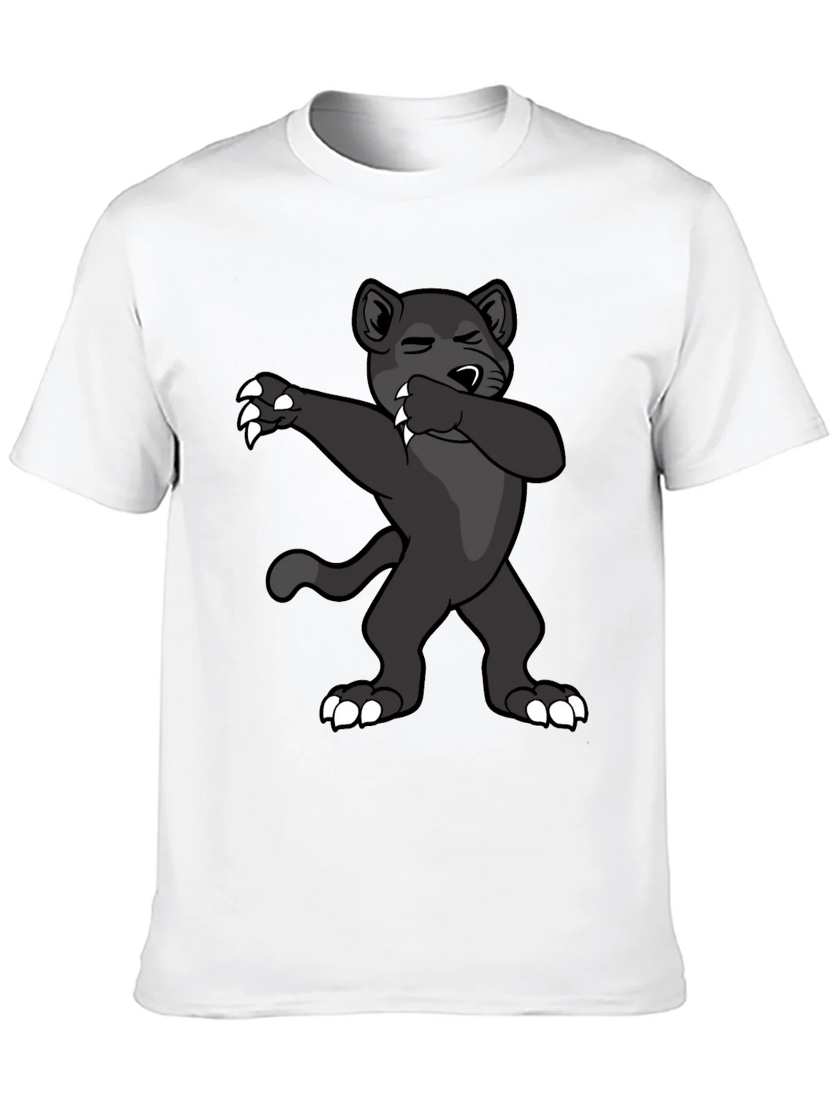 Dabbing Panther Graphic Tee - Mens Black T-Shirt product image 9