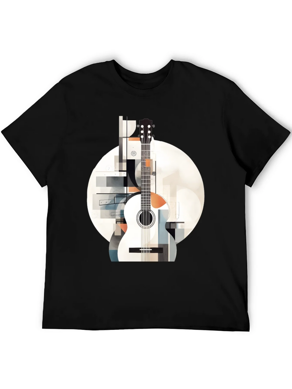 Abstract Guitar Graphic Tee - Modern Music Lovers Shirt product image 5