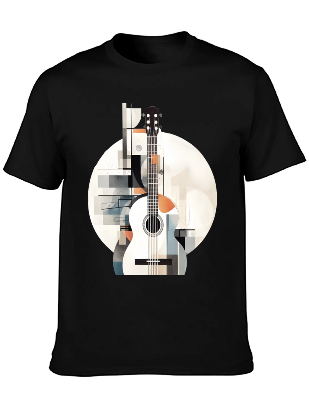 Abstract Guitar Graphic Tee - Modern Music Lovers Shirt product image 3