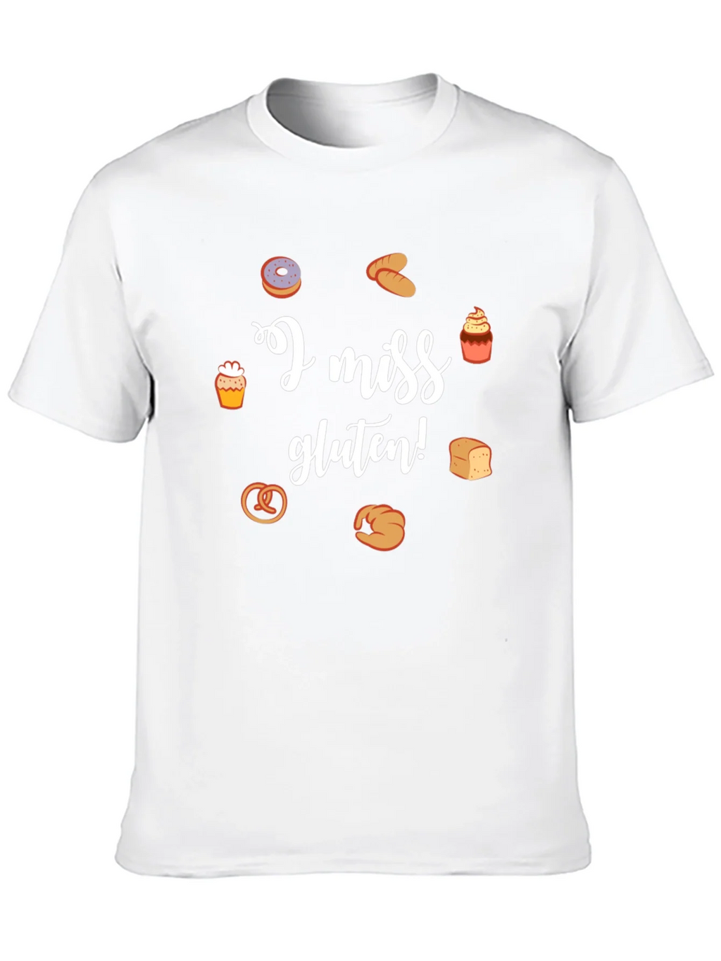 I Miss Gluten T-Shirt - Funny Foodie Tee product image 9