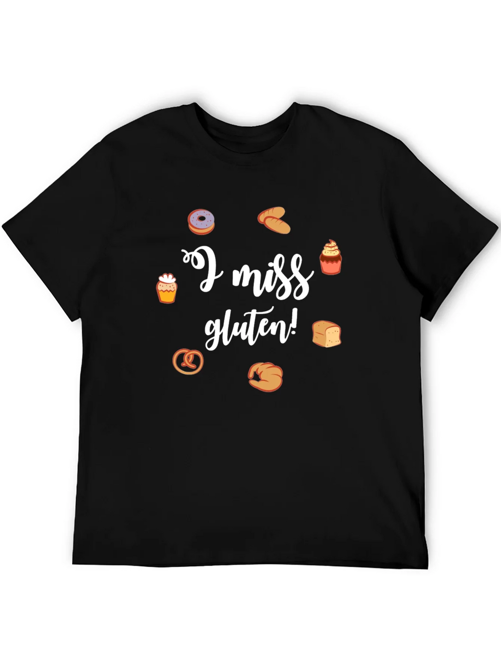 I Miss Gluten T-Shirt - Funny Foodie Tee product image 5