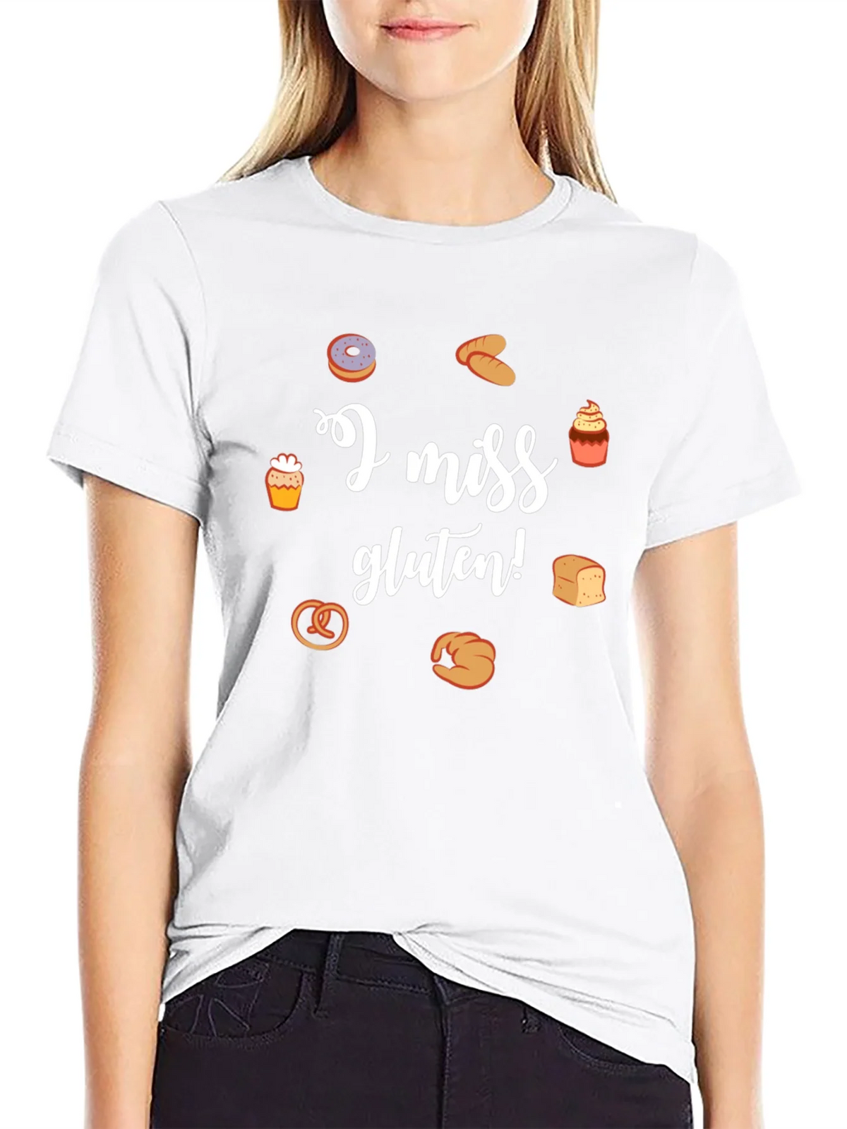 I Miss Gluten T-Shirt - Funny Foodie Tee product image 8