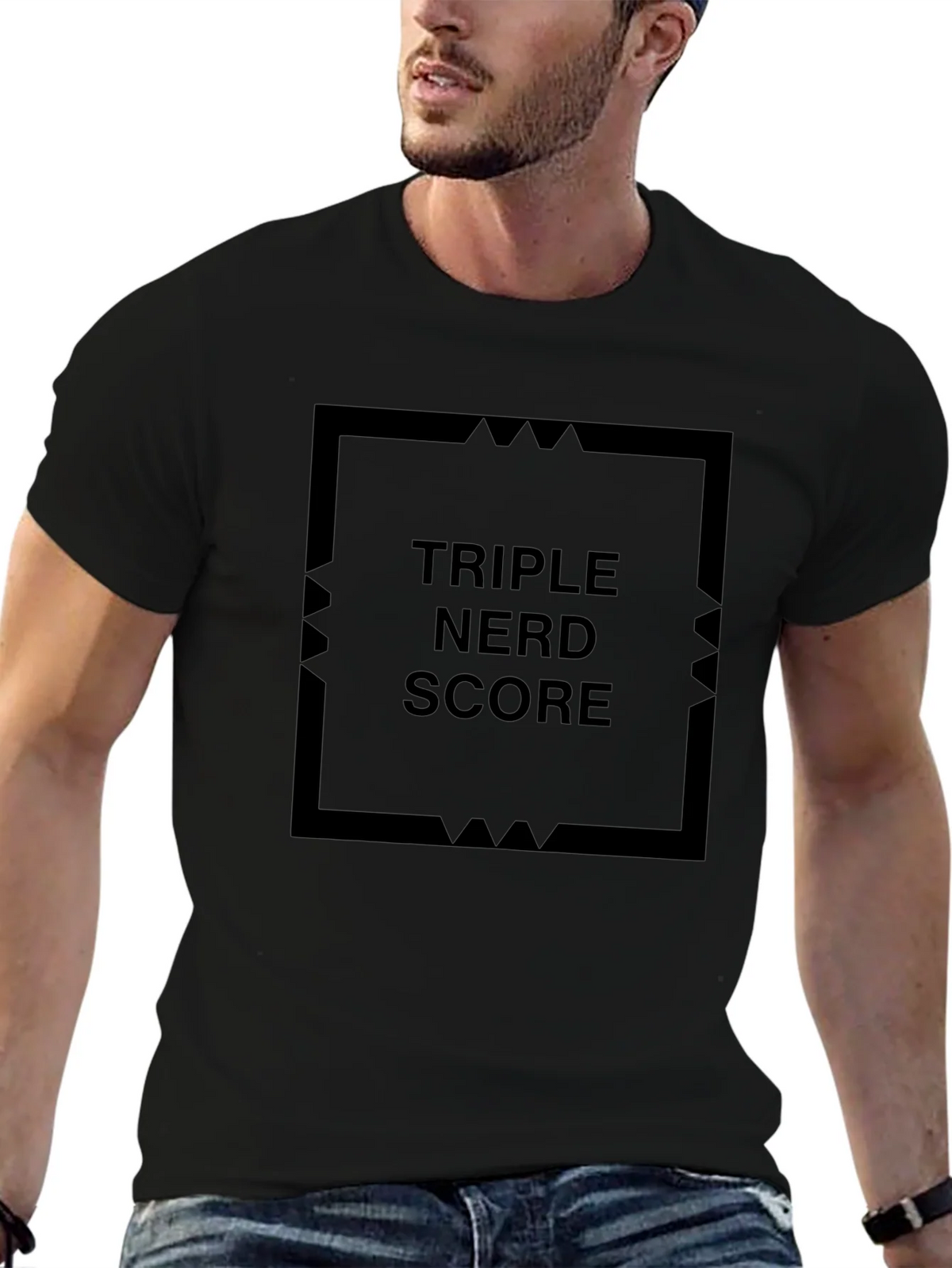 Triple Nerd Score Black T-Shirt product image 6