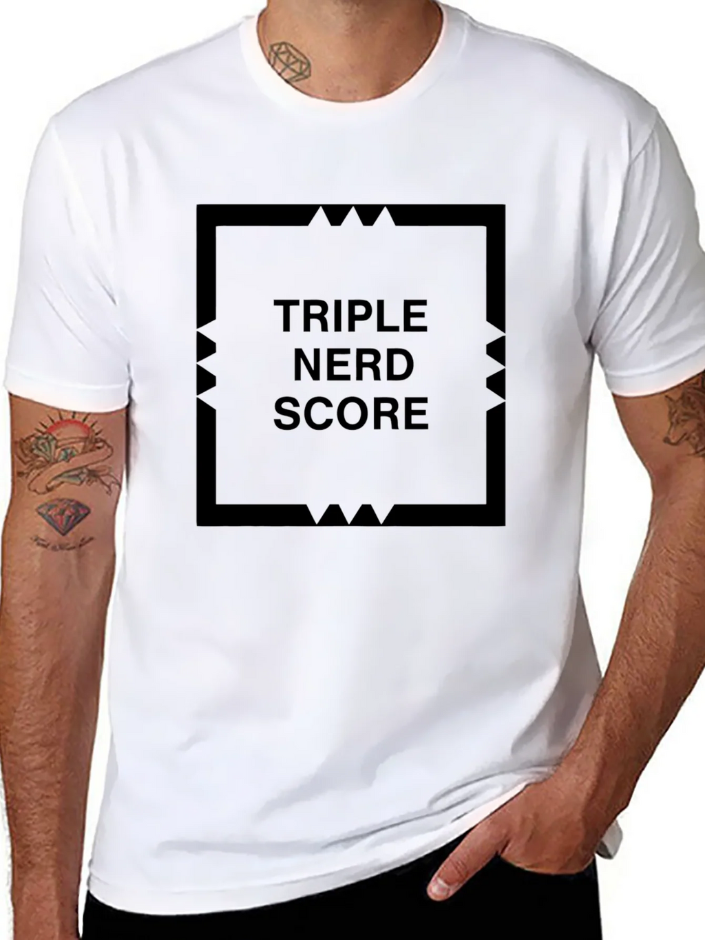 Triple Nerd Score Black T-Shirt product image 7