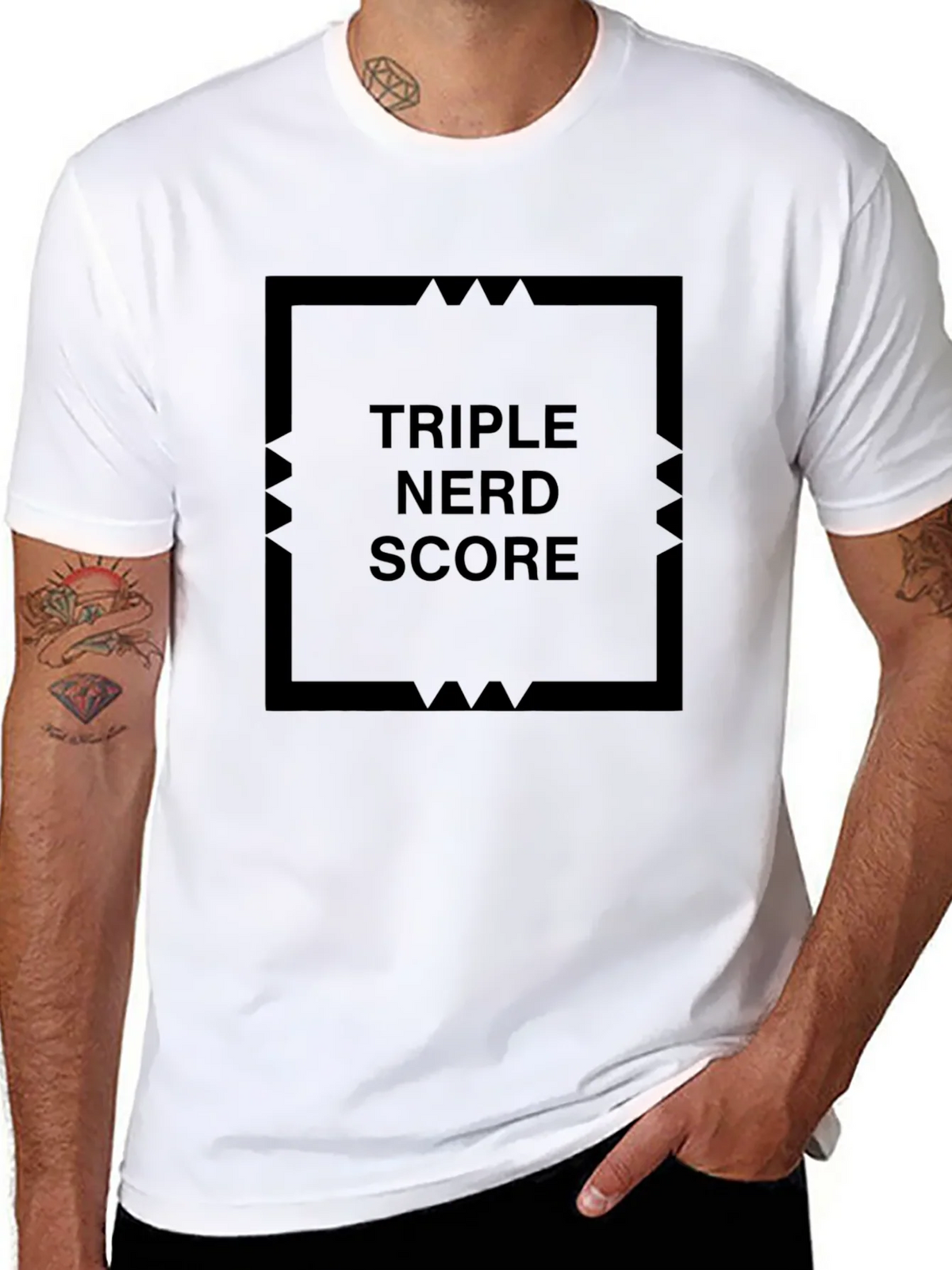 Triple Nerd Score Black T-Shirt product image 7