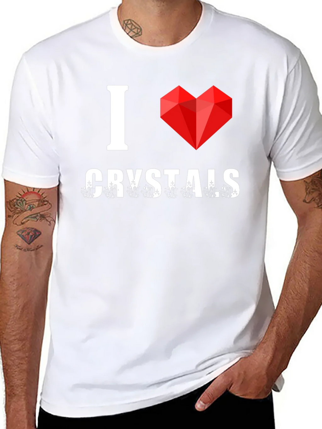 I Love Crystals T-Shirt product image 7