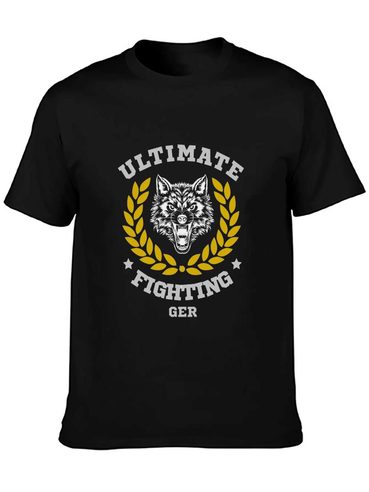 Ultimate Fighting GER Wolf Graphic T-Shirt product image 3
