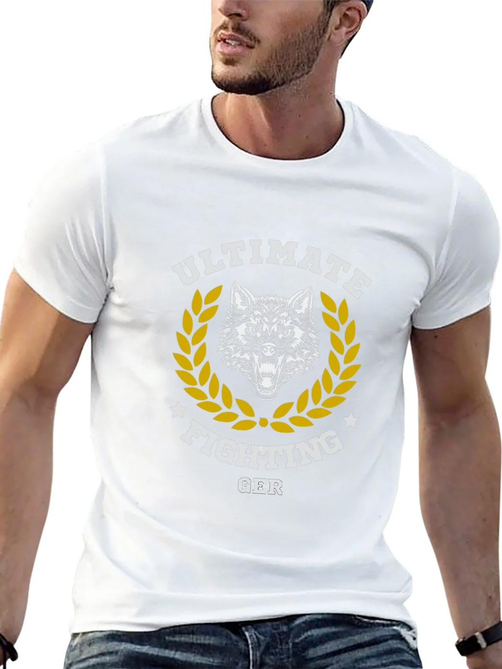 Ultimate Fighting GER Wolf Graphic T-Shirt product image 12