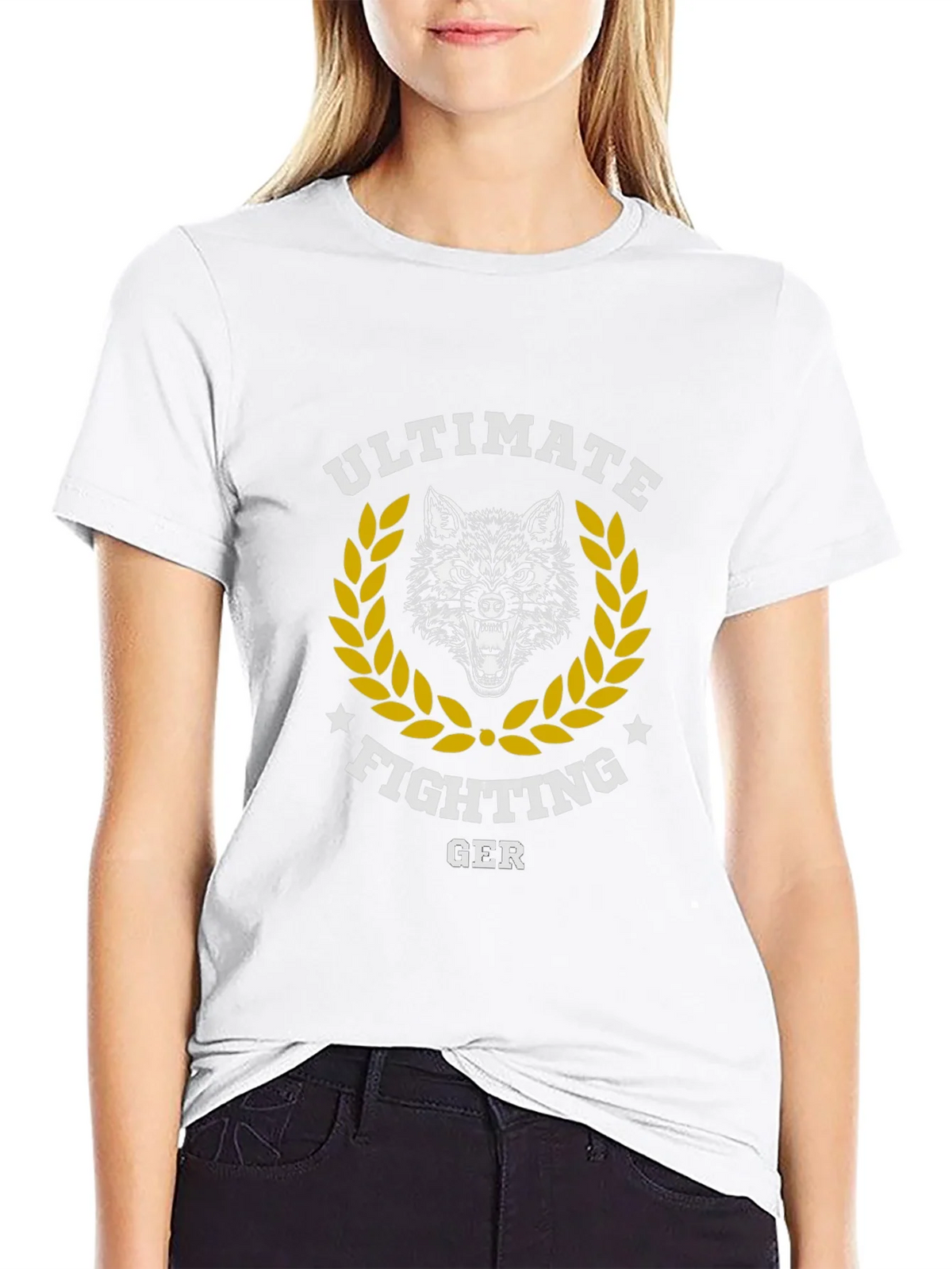 Ultimate Fighting GER Wolf Graphic T-Shirt product image 8