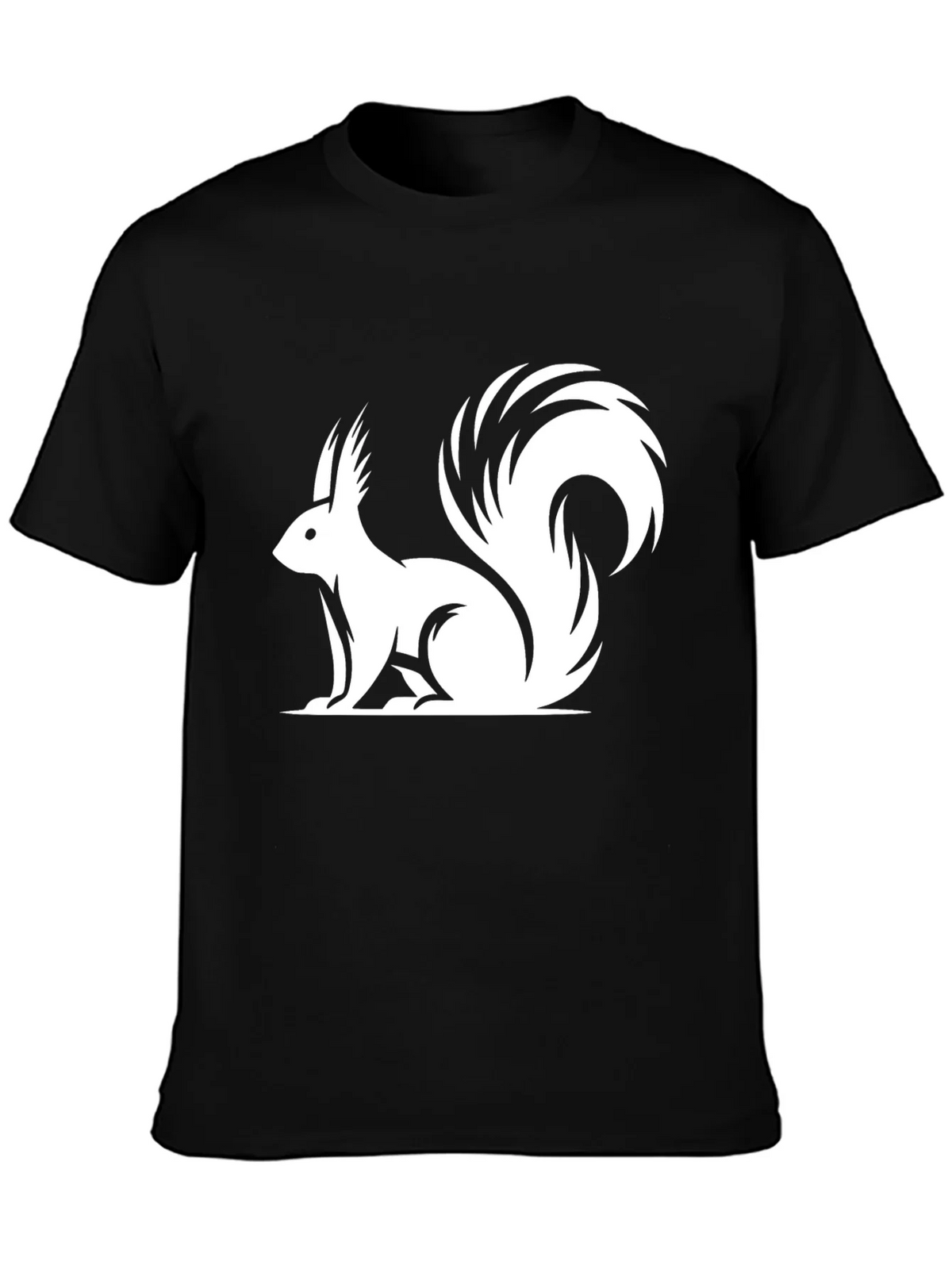 Squirrel Graphic T-Shirt - Classic Black Tee product image 3