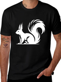 Squirrel Graphic T-Shirt - Classic Black Tee product image 1
