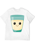 Cute Kawaii Milk Glass Graphic Tee product image 1
