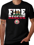 Fire Rescue California Firefighter T-Shirt product image 1