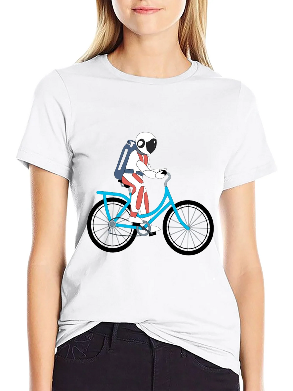 Astronaut on Bike Graphic Tee - Black product image 8