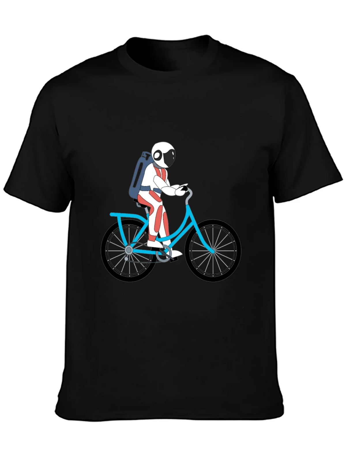 Astronaut on Bike Graphic Tee - Black product image 3