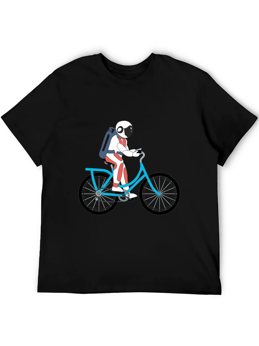Astronaut on Bike Graphic Tee - Black product image 5