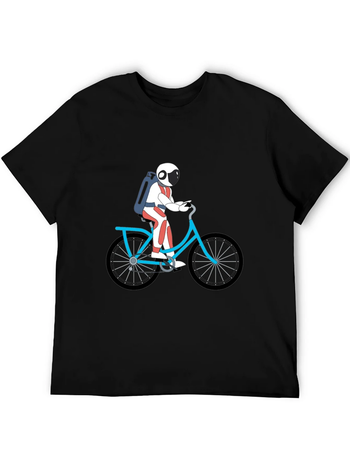 Astronaut on Bike Graphic Tee - Black product image 5