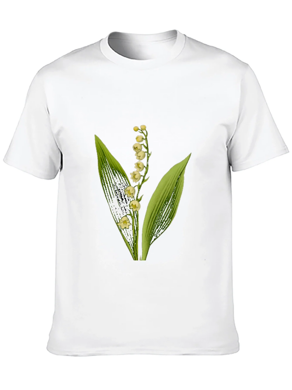Lily of the Valley Graphic Black T-Shirt product image 9