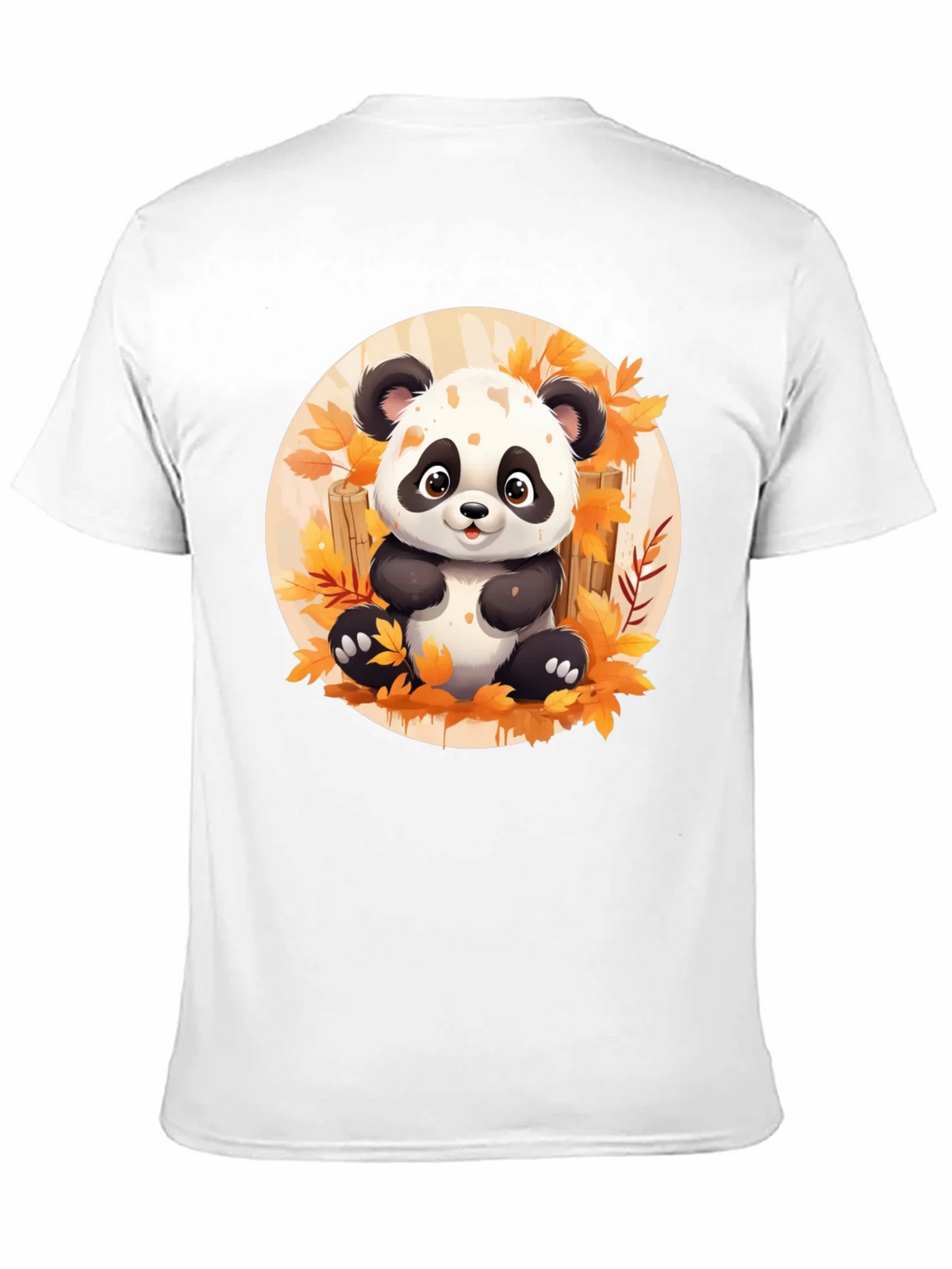 Cute Panda T-Shirt - Autumn Leaves Design product image 10