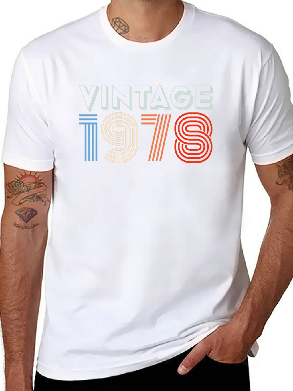 Vintage 1978 Graphic Tee - Retro Birthday T-Shirt product image 7