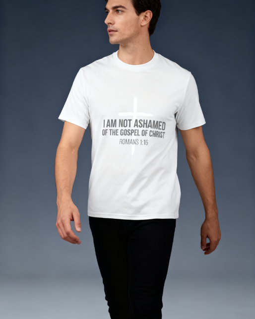 “I Am Not Ashamed of the Gospel” Christian T-Shirt - Romans product image 6