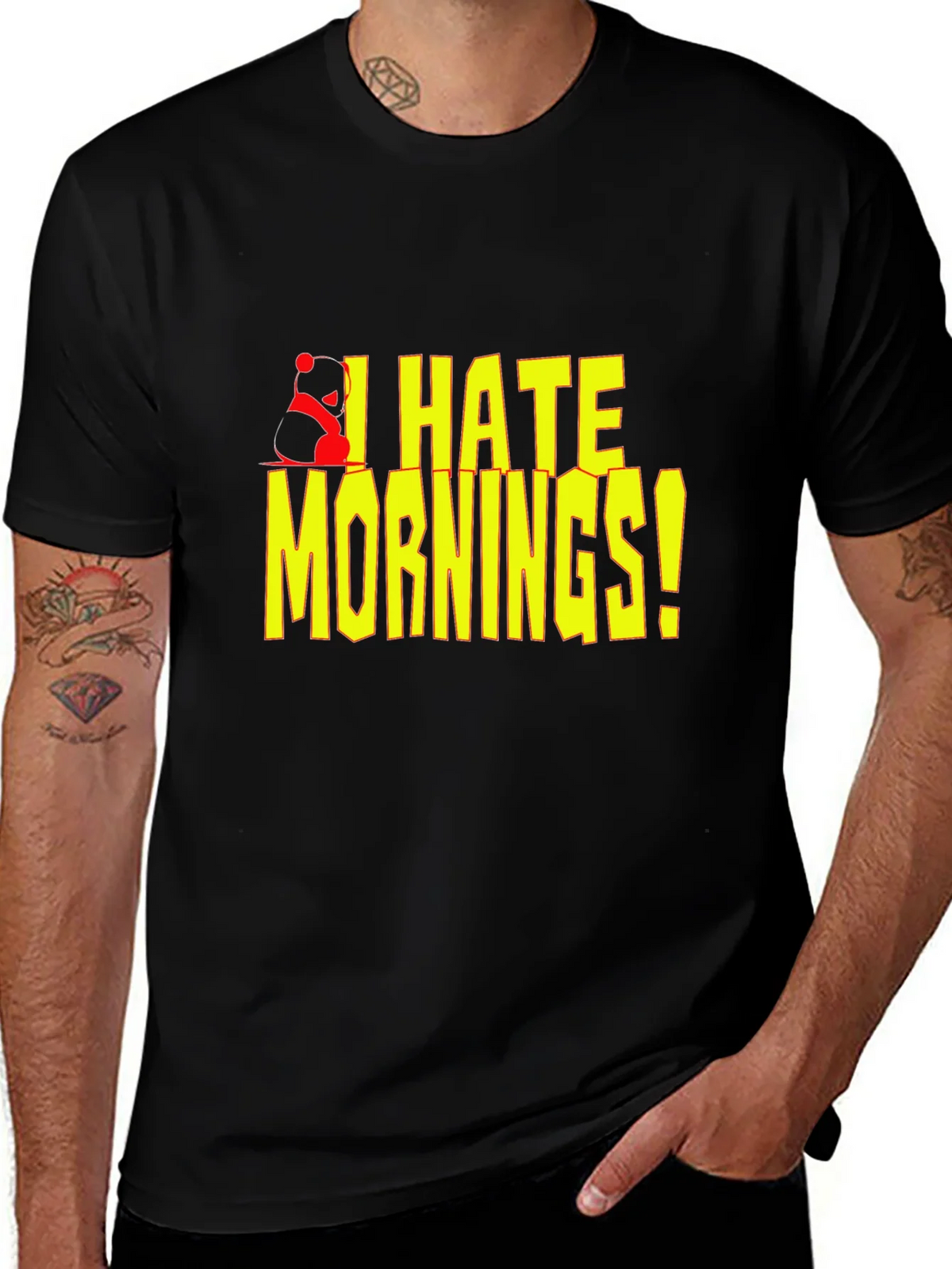 I Hate Mornings! Graphic T-Shirt product image 1