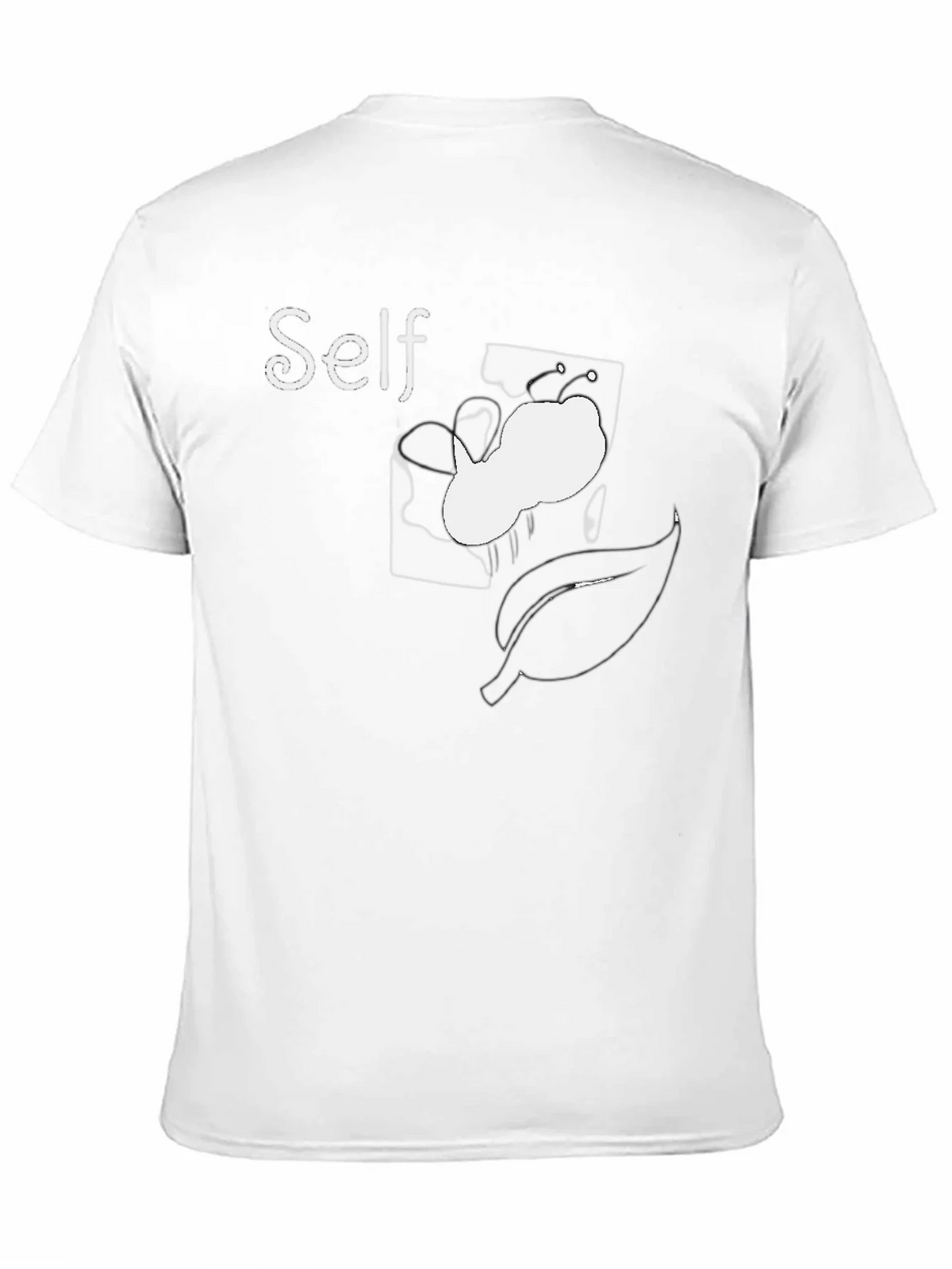 Self Butterfly Graphic Tee - Black Cotton Comfort Fit product image 10