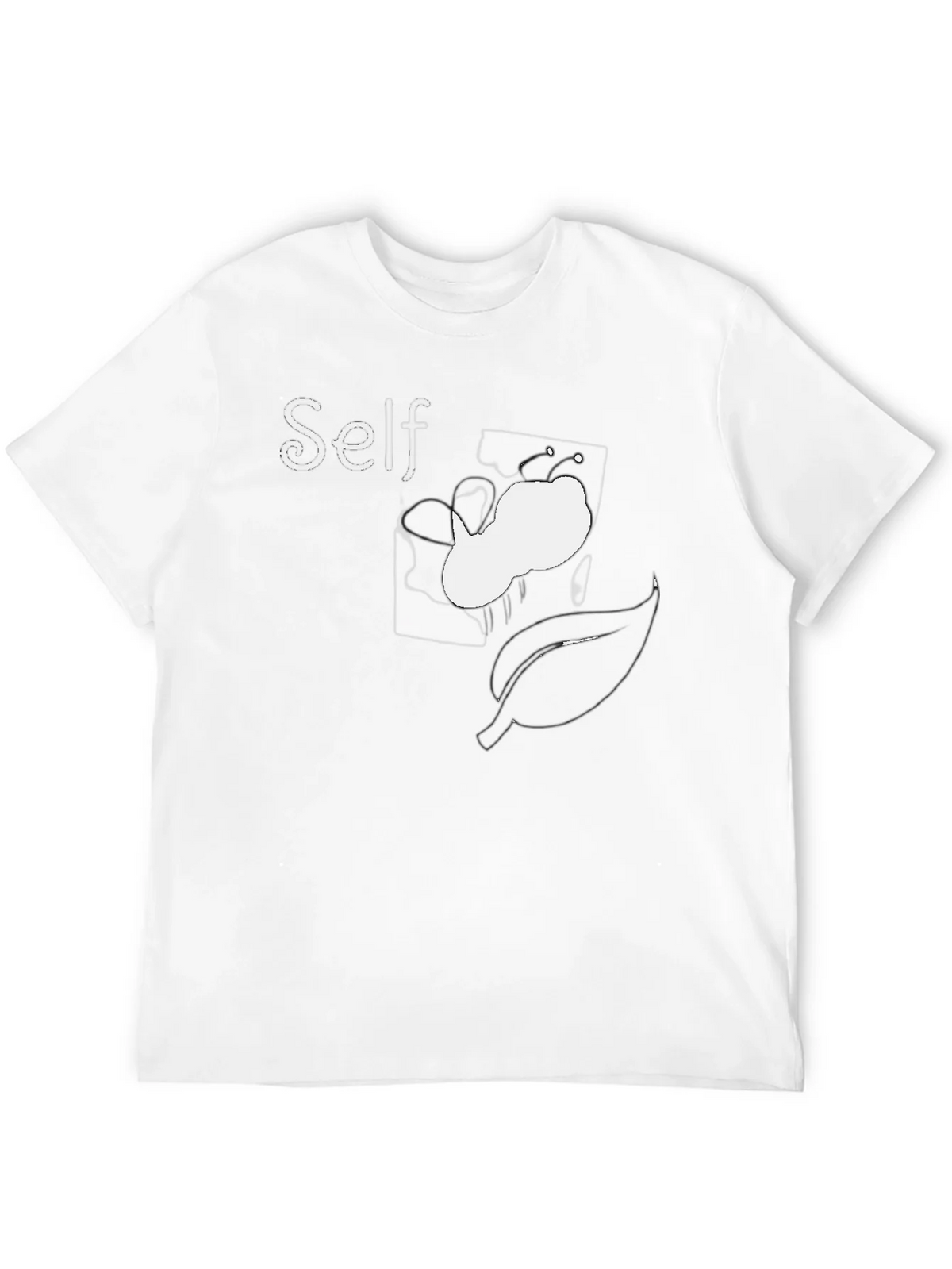 Self Butterfly Graphic Tee - Black Cotton Comfort Fit product image 11