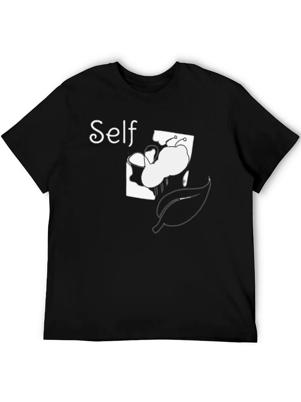 Self Butterfly Graphic Tee - Black Cotton Comfort Fit product image 5