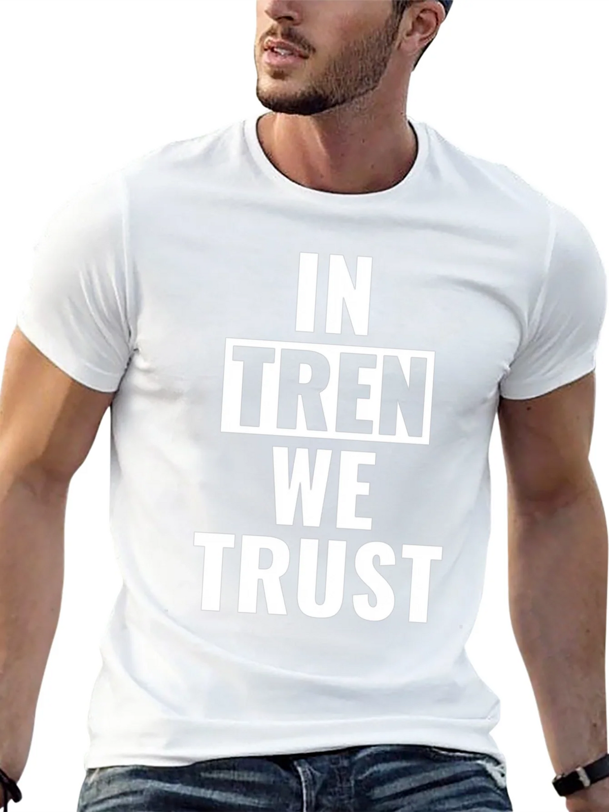 In Tren We Trust Graphic Tee - Black Cotton T-Shirt product image 12