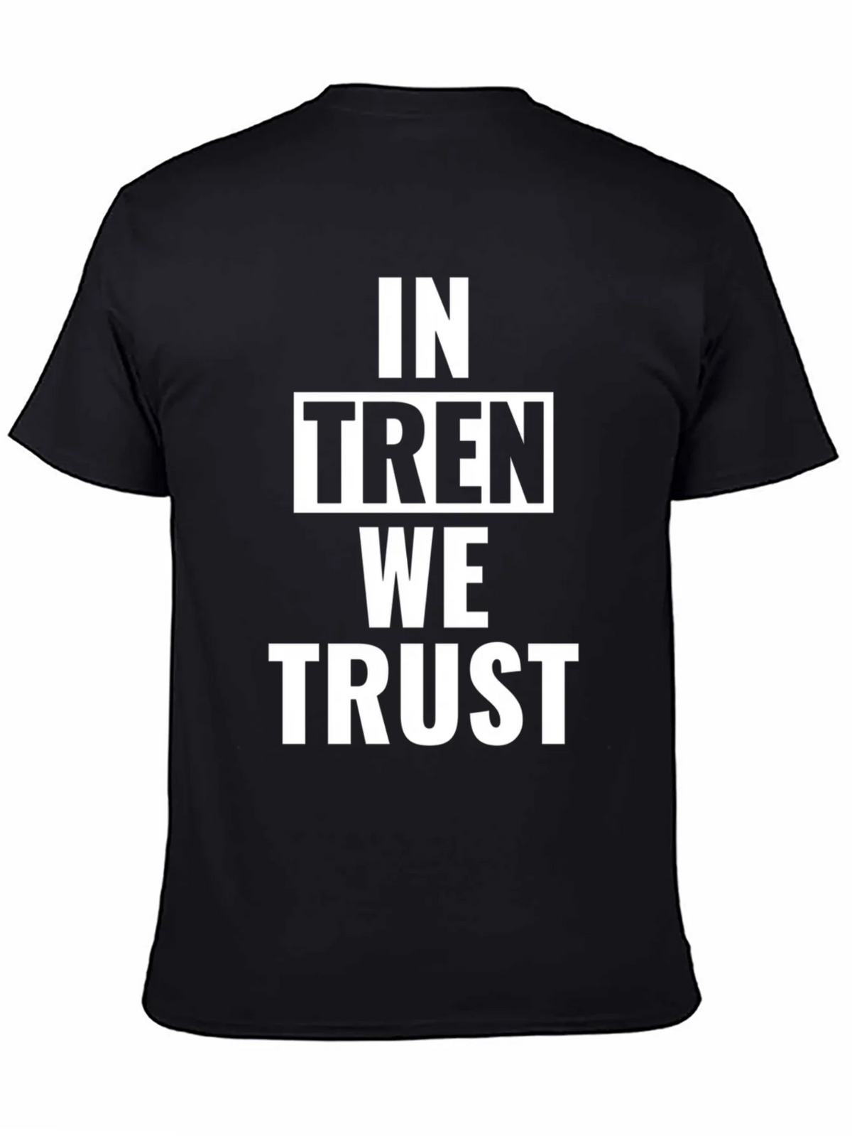 In Tren We Trust Graphic Tee - Black Cotton T-Shirt product image 4