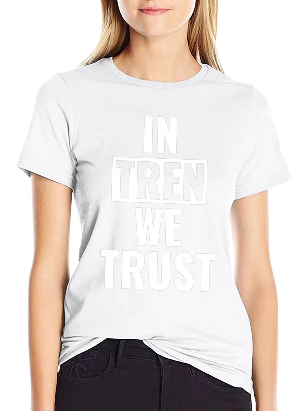 In Tren We Trust Graphic Tee - Black Cotton T-Shirt product image 8