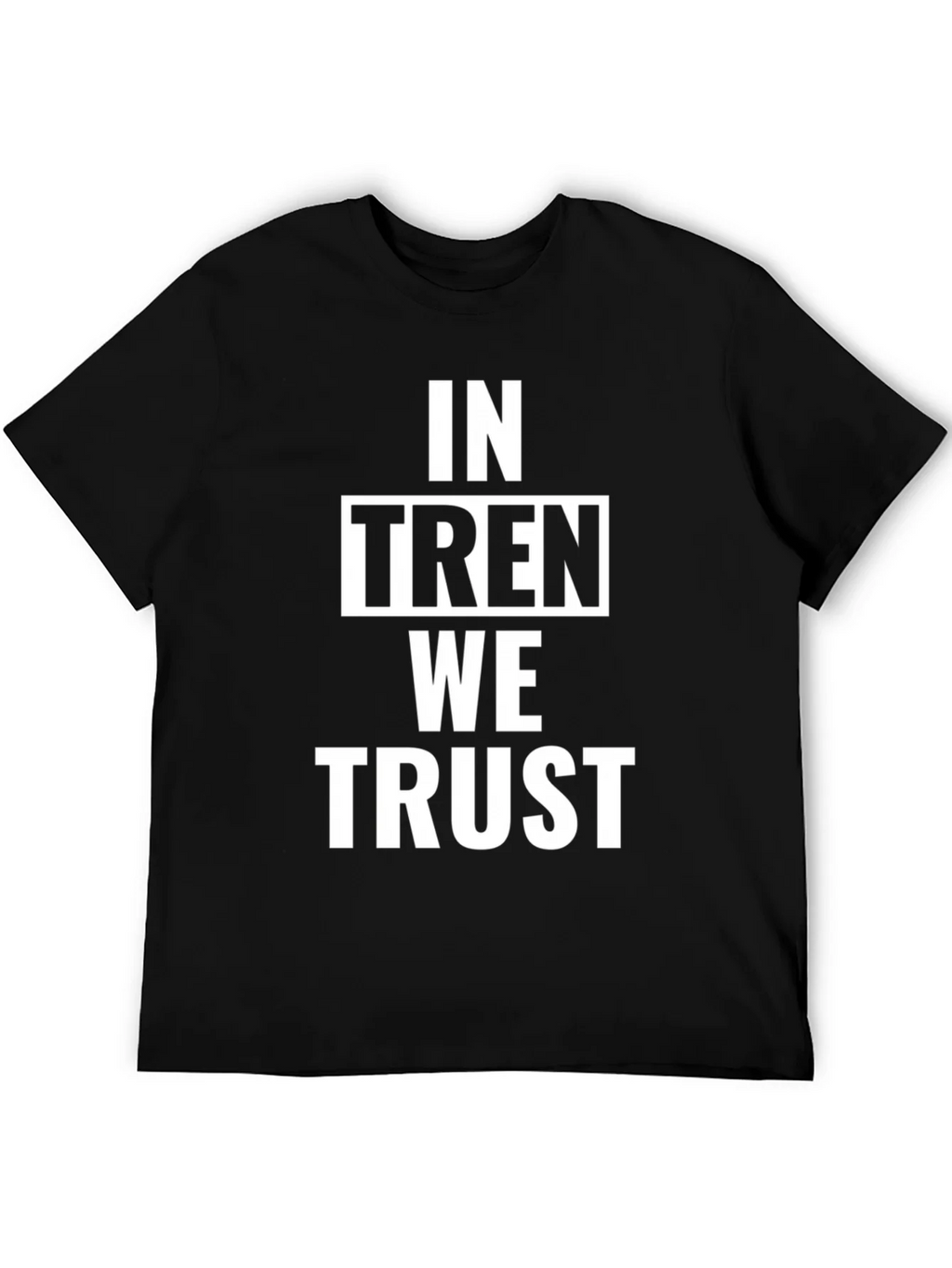 In Tren We Trust Graphic Tee - Black Cotton T-Shirt product image 5