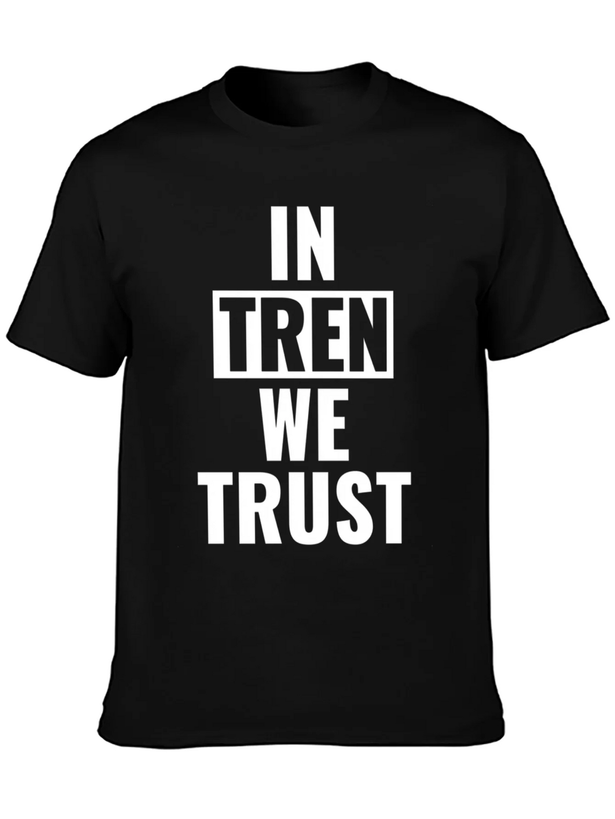 In Tren We Trust Graphic Tee - Black Cotton T-Shirt product image 3