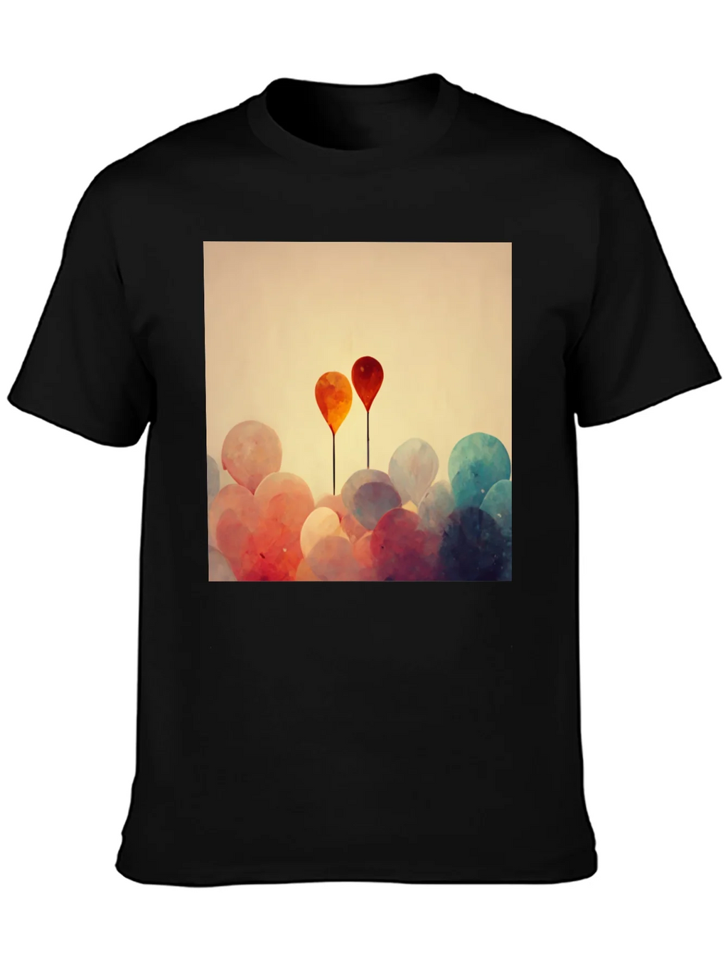 Balloon Art Graphic Tee - Modern Abstract Design product image 3