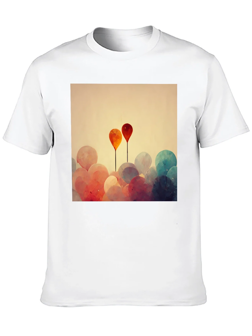 Balloon Art Graphic Tee - Modern Abstract Design product image 9