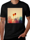Balloon Art Graphic Tee - Modern Abstract Design product image 1