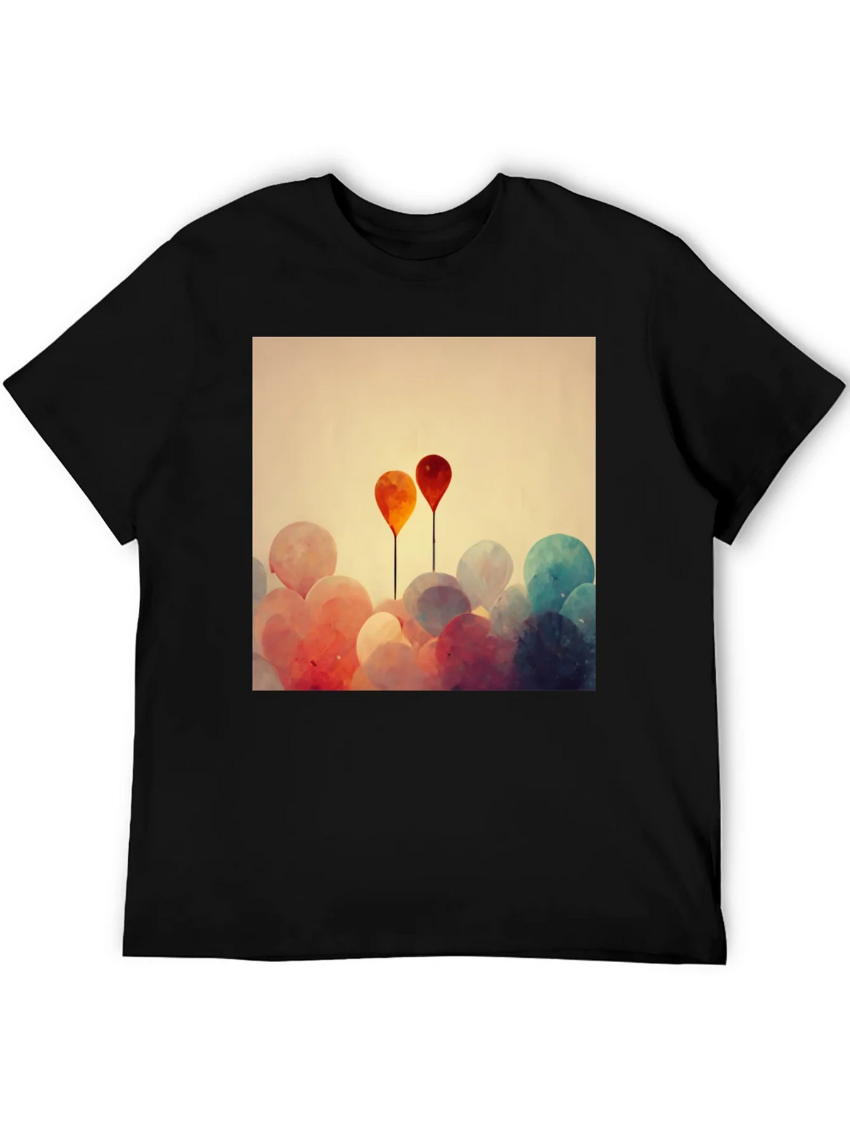 Balloon Art Graphic Tee - Modern Abstract Design product image 5
