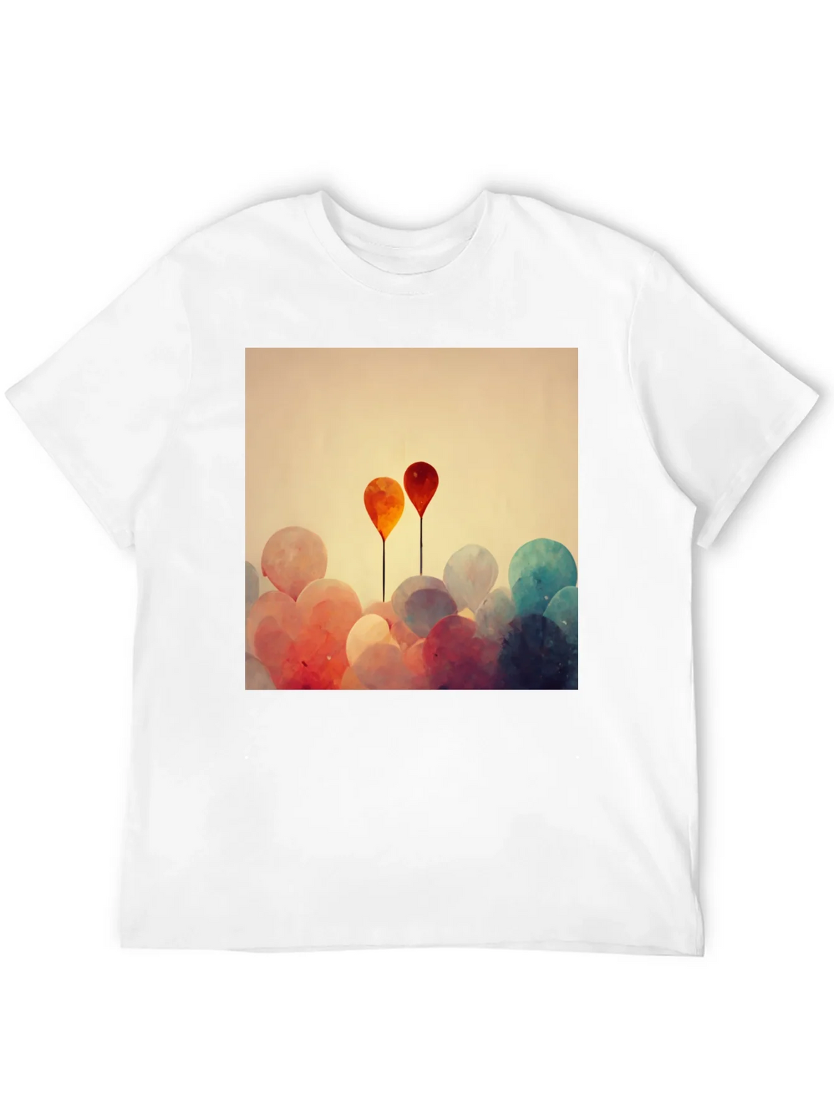 Balloon Art Graphic Tee - Modern Abstract Design product image 11