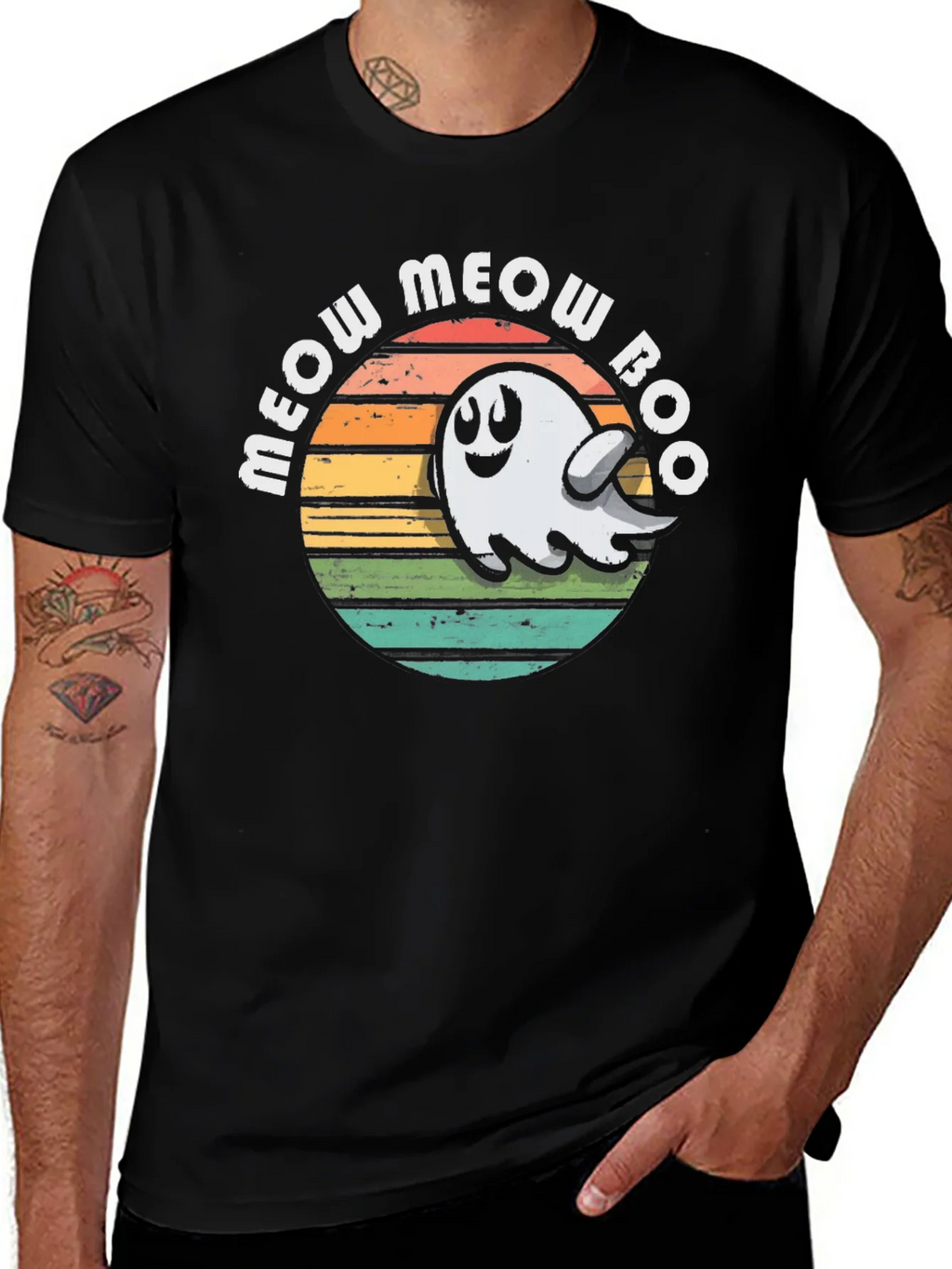 Meow Boo Ghost Tee product image 1