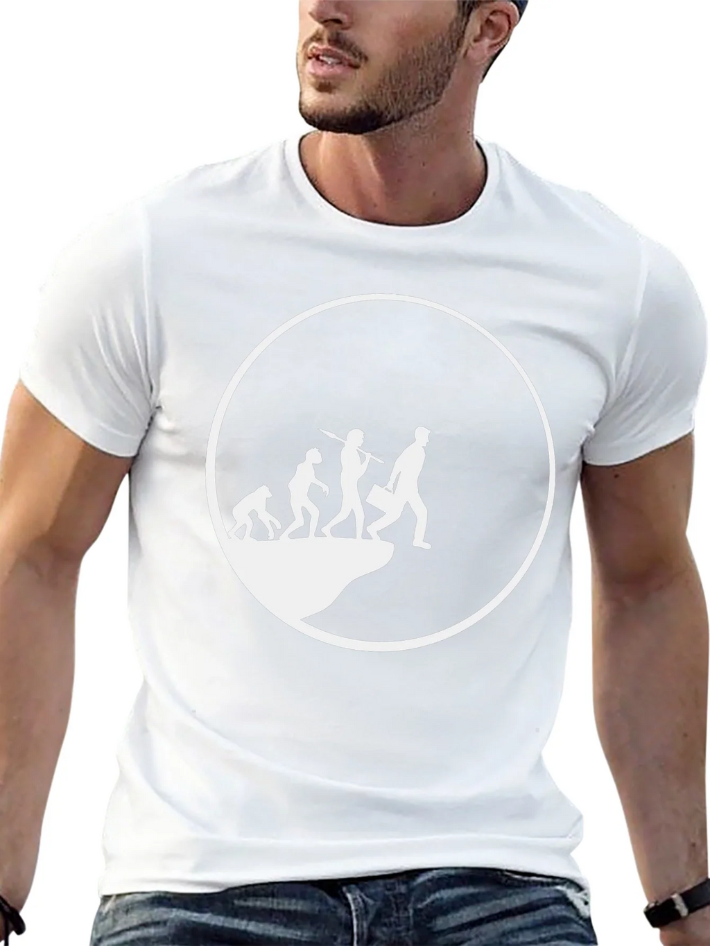Evolution of Man T-Shirt - Black product image 10