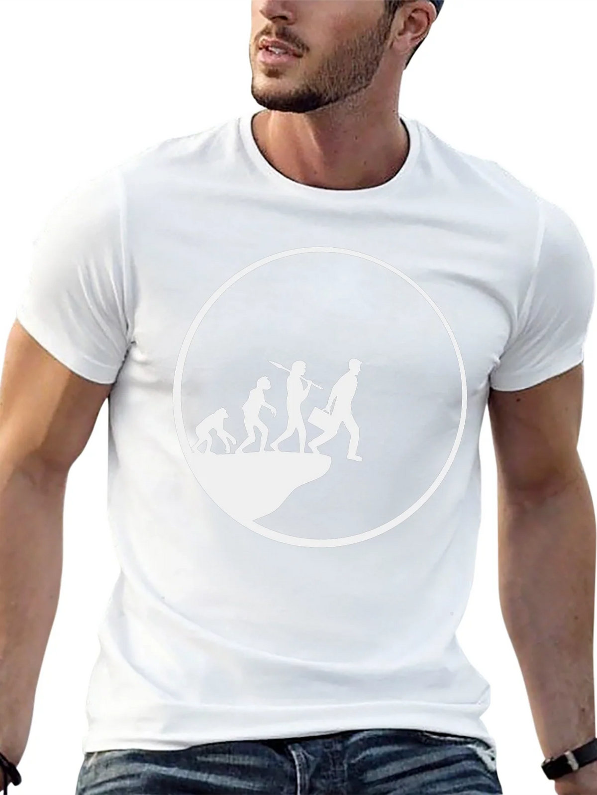 Evolution of Man T-Shirt - Black product image 10